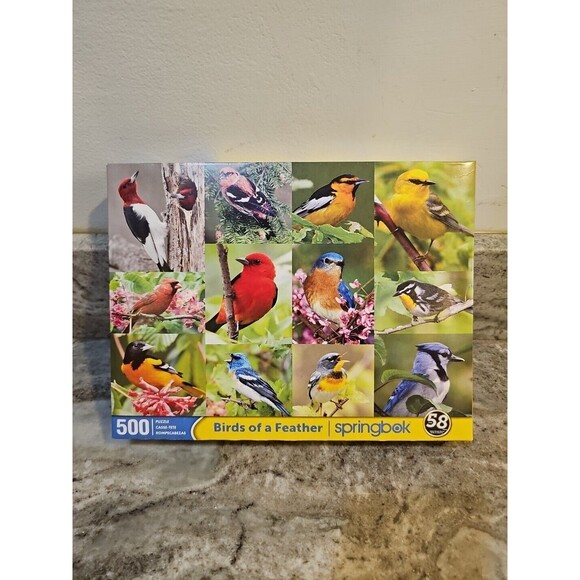 New Springbok 500 Piece Jigsaw Puzzle "Birds of a Feather" Made in USA Complete - Picture 1 of 6